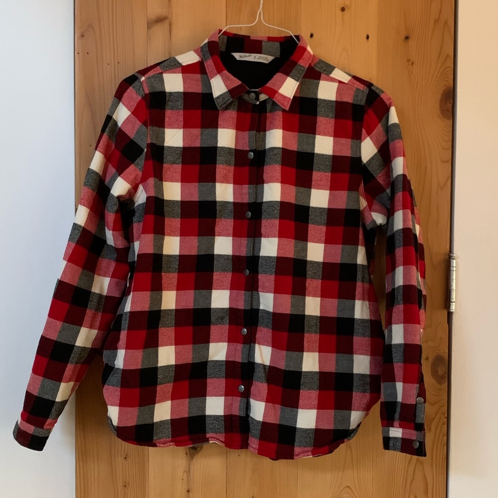 Woolrich double flannel plaid shirt or jacket. M
